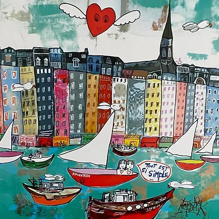 Homestay szállás D'hotes Du Carre Des Arts Honfleur