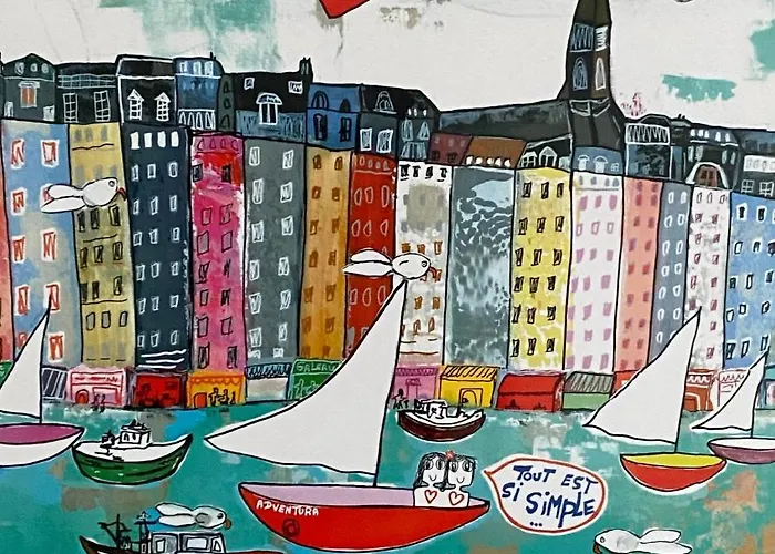 Homestay szállás D'hotes Du Carre Des Arts Honfleur